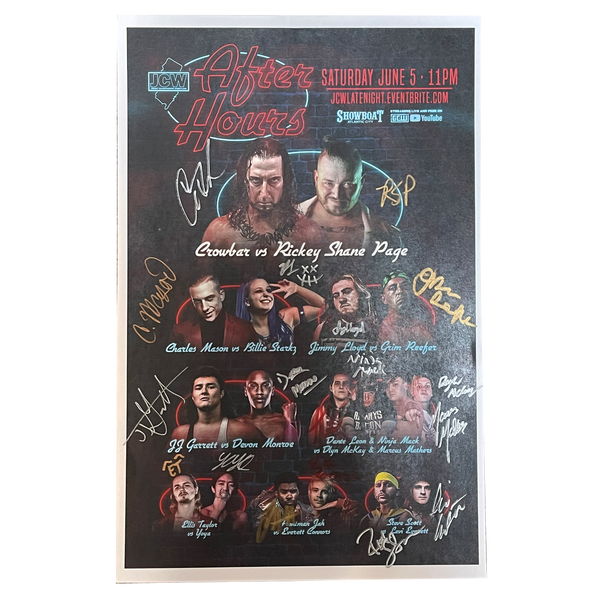 JCW After Hours Signed Event Poster