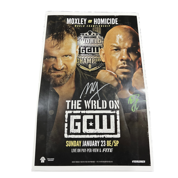 The Wrld on GCW Mox Vs. Homicide Match Poster