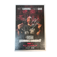 Homecoming Cardona Vs Gage Signed Match Poster