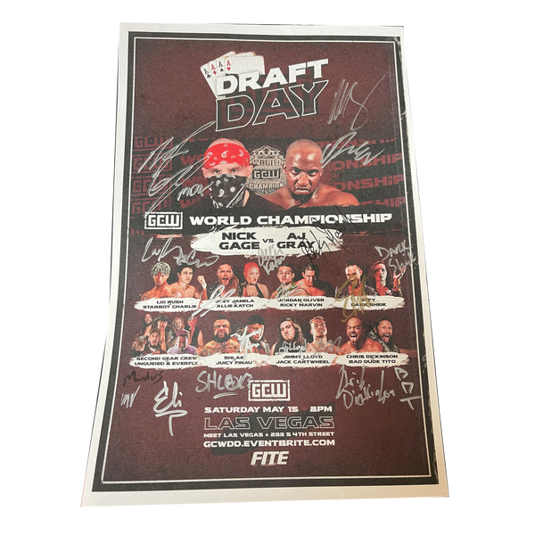 Draft Day Signed Event Poster