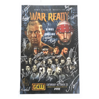 GCW War Ready Signed Event Poster