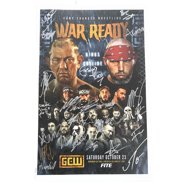GCW War Ready Signed Event Poster