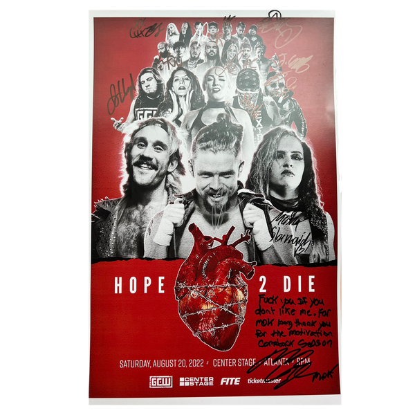 Hope 2 Die Signed Event Poster