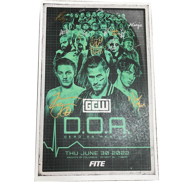 D.O.A Signed Event Poster