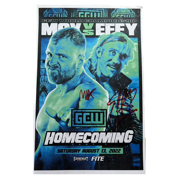 Homecoming 2022 Effy/ Mox Signed Match Poster