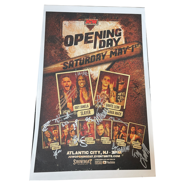 JCW Opening Day Signed Event Poster