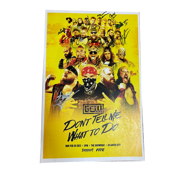 Don't Tell Me What To Do Signed Event Poster
