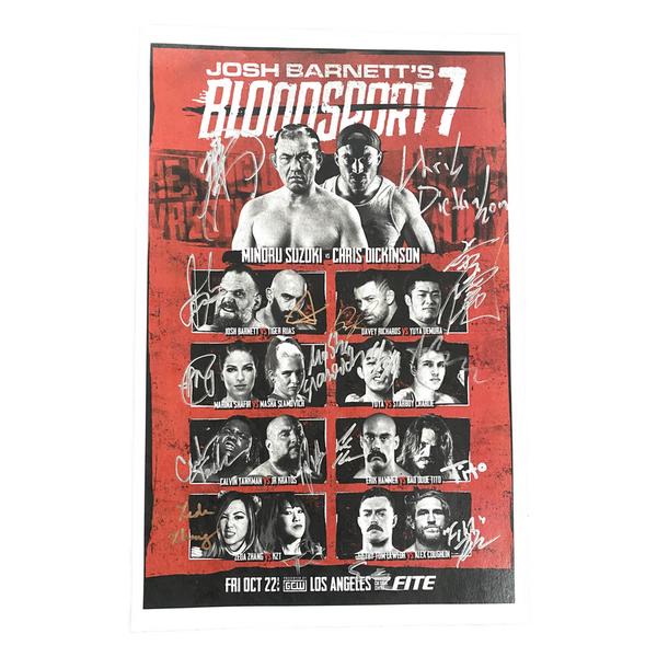 Bloodsport 7 Signed Event Poster