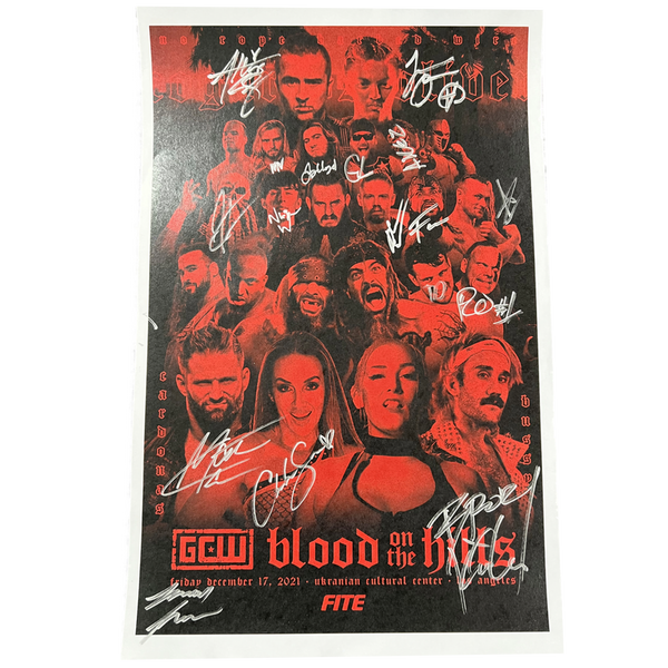 Blood On The Hills Signed Event Poster