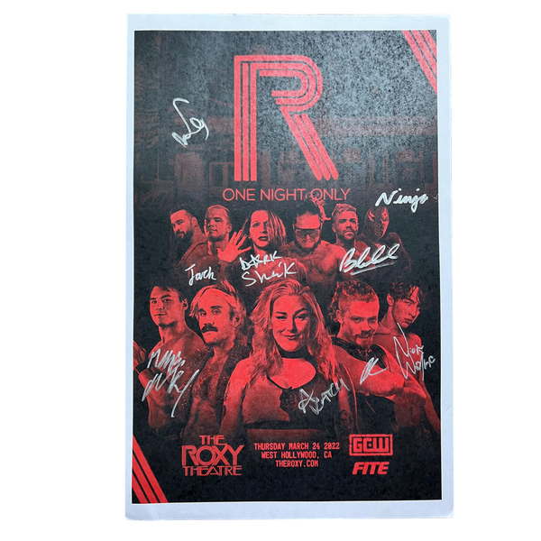 The Roxy “One Night Only” Signed Event Poster