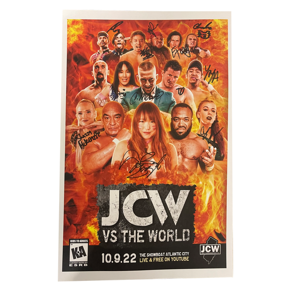 JCW Vs. The World Signed Poster