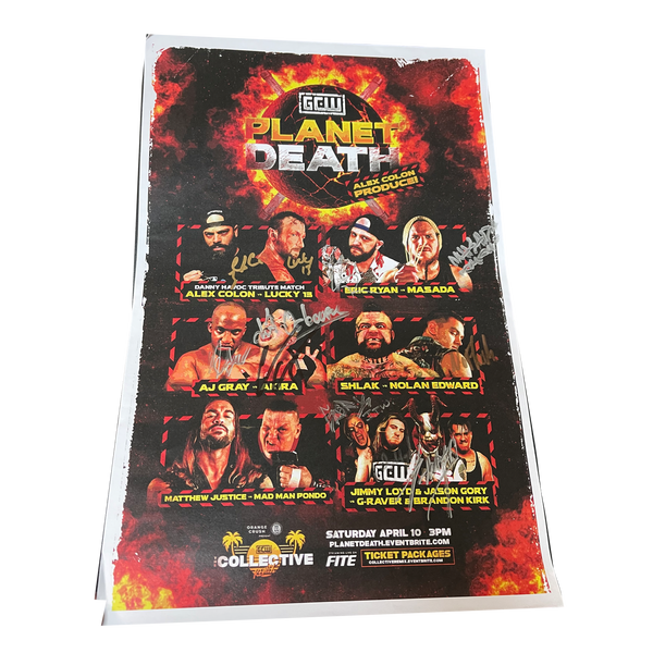 Planet Death Signed Event Poster