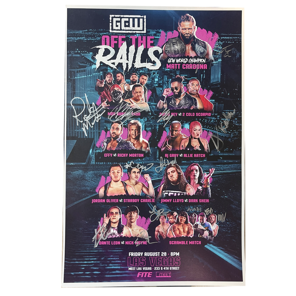 Off The Rails Signed Event Poster