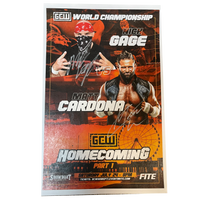 Homecoming Cardona Vs Gage Signed Match Poster