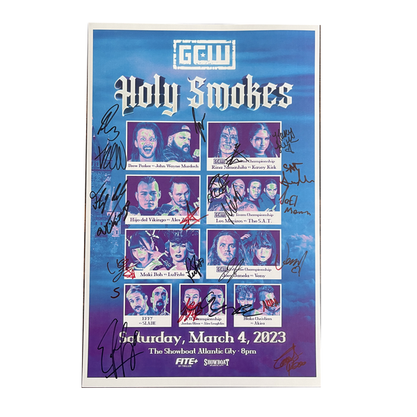 Holy Smokes Signed Event Poster
