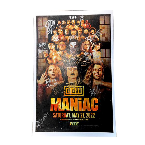 Maniac Signed Event Poster