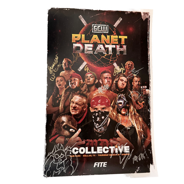 Planet Death Dallas 2022 Signed Event Poster