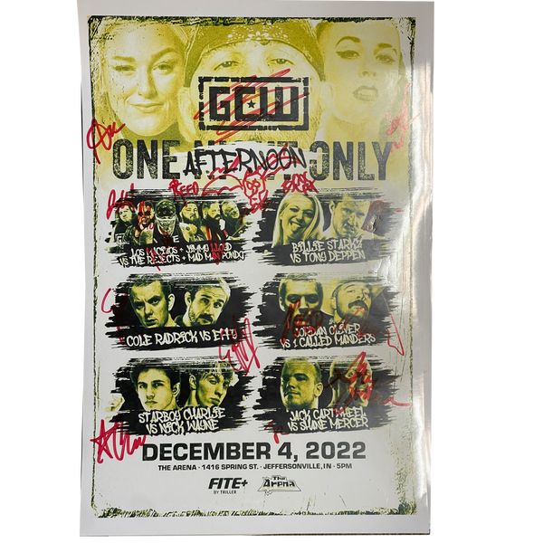 One Afternoon Only Signed Event Poster
