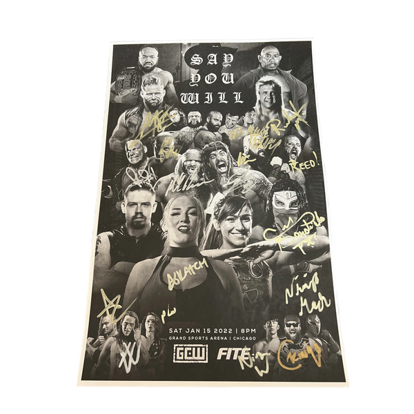 Say You Will Signed Event Poster