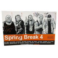 Joey Janela's Spring Break 4 Signed Event Poster