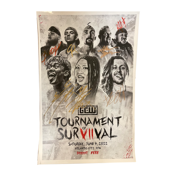 Tournament of Survival 7 Signed Event Poster