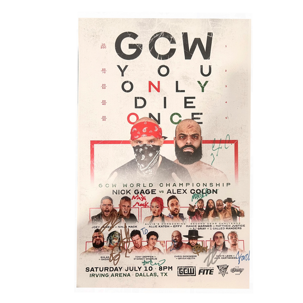 You Only Die Once Signed Event Poster