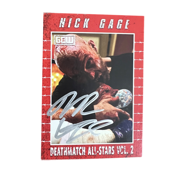 Nick Gage Signed Trading Card