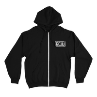 GCW Small Logo Zip Up Hooded Sweater