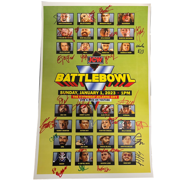 JCW Battlebowl Signed Event Poster
